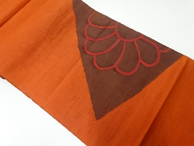 JAPANESE NAGOYA OBI / WOVEN FLOWER